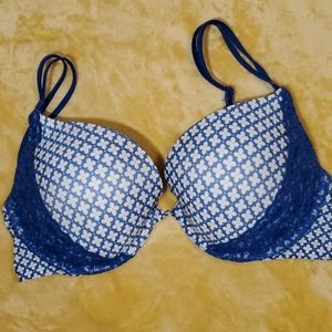 Victoria's Secret Pigeonnant Pushup Bra, Blue